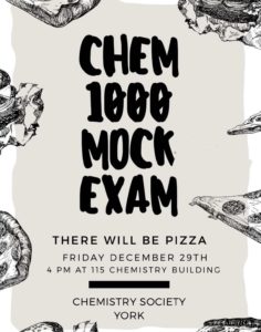 CHEM 1000 mock exam poster