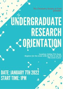 Undergraduate research orientation 
